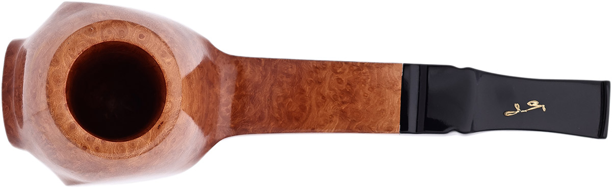 Savinelli Autograph Autograph Smooth Paneled Bent Brandy Sitter (0) (6mm)