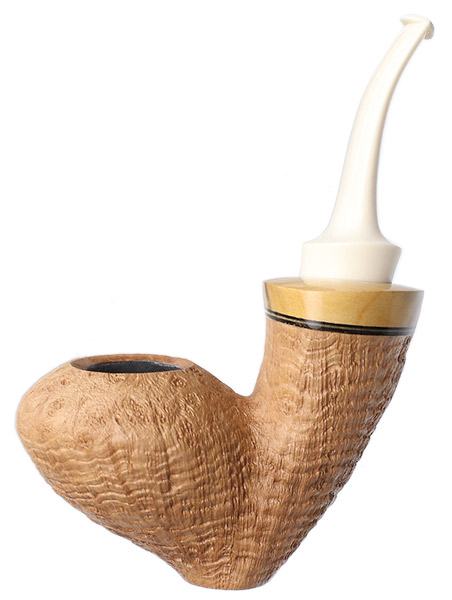 Dirk Heinemann Sandblasted Standing Fig with Plum Wood and Juma