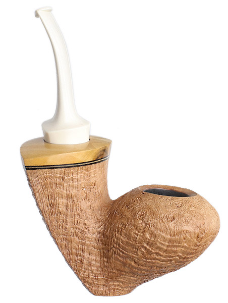 Dirk Heinemann Sandblasted Standing Fig with Plum Wood and Juma