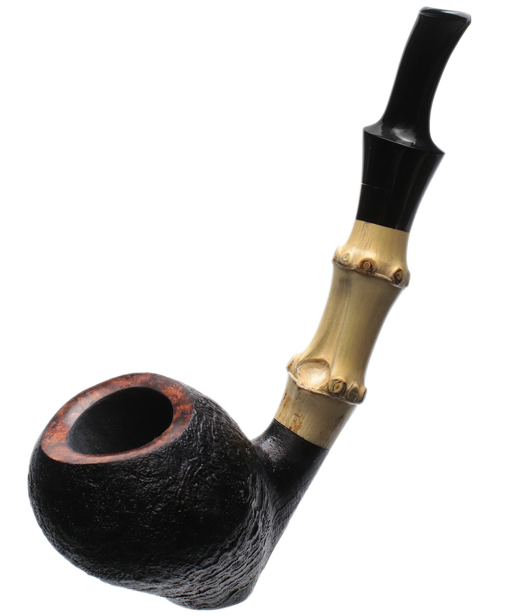 Dirk Heinemann Sandblasted Sitting Fig with Bamboo