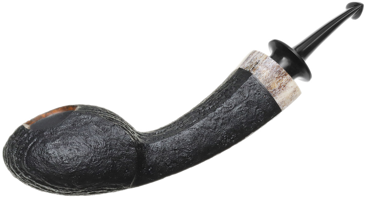 Dirk Heinemann Sandblasted Blowfish with Antler