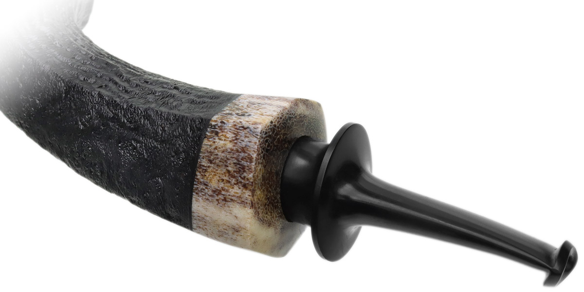 Dirk Heinemann Sandblasted Blowfish with Antler