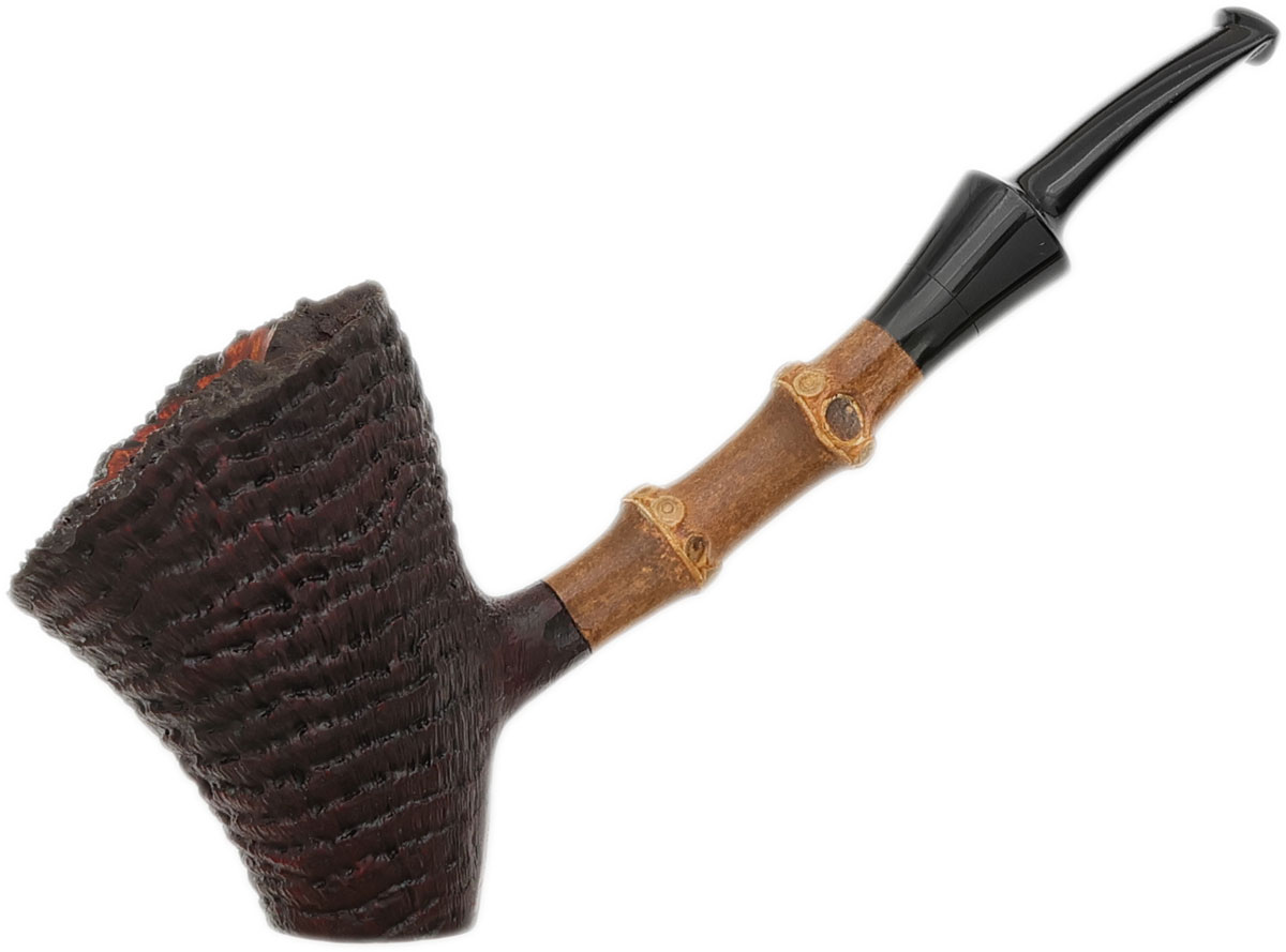 Dirk Heinemann Sandblasted Bent Dublin Sitter with Bamboo