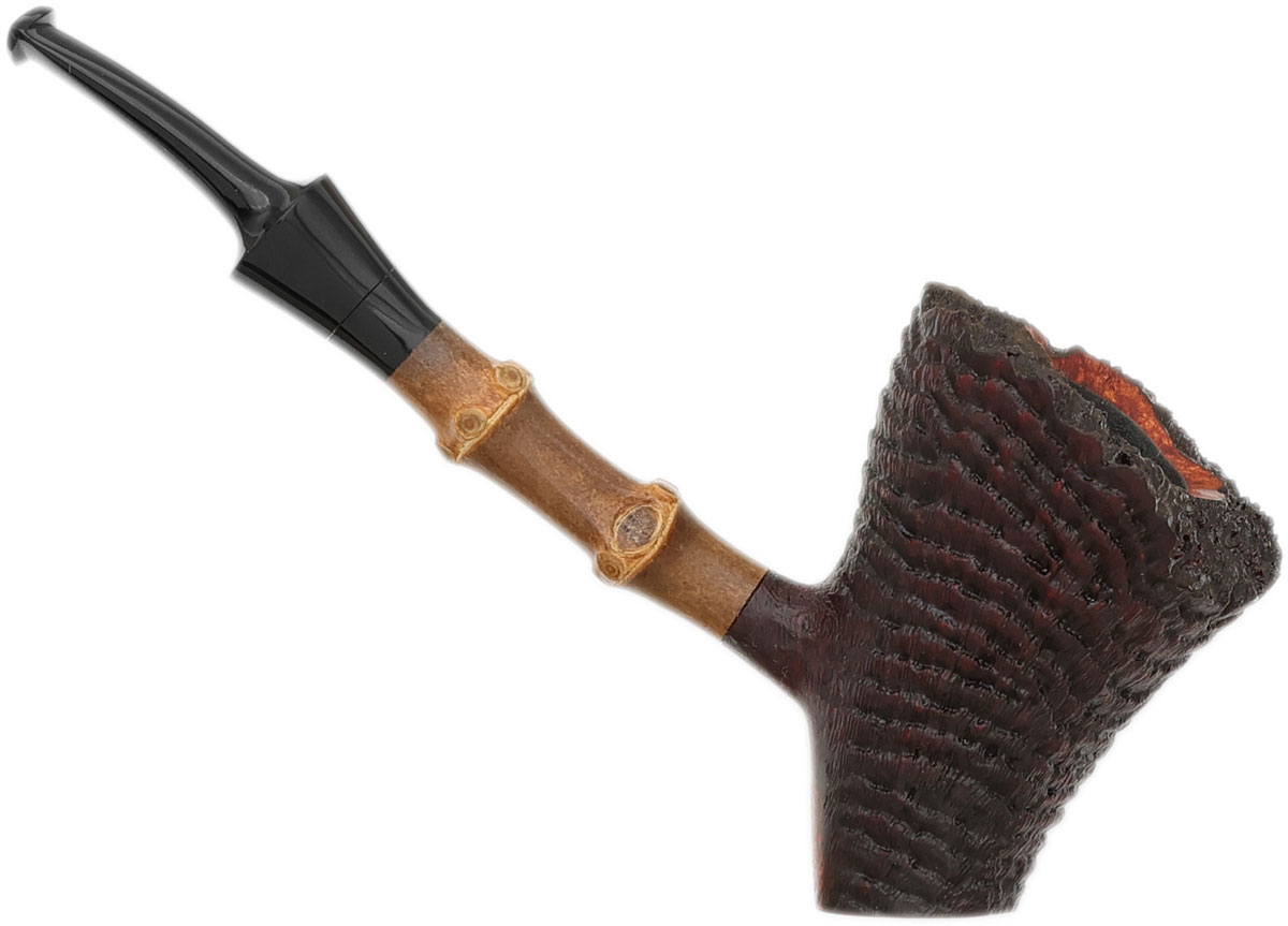Dirk Heinemann Sandblasted Bent Dublin Sitter with Bamboo