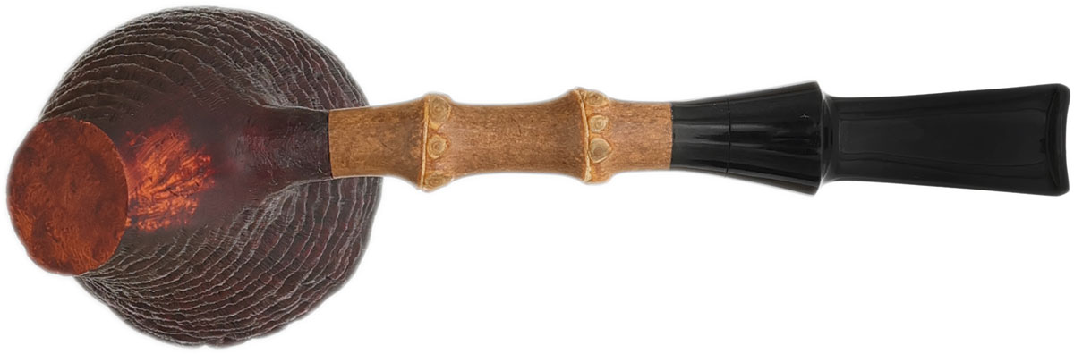 Dirk Heinemann Sandblasted Bent Dublin Sitter with Bamboo