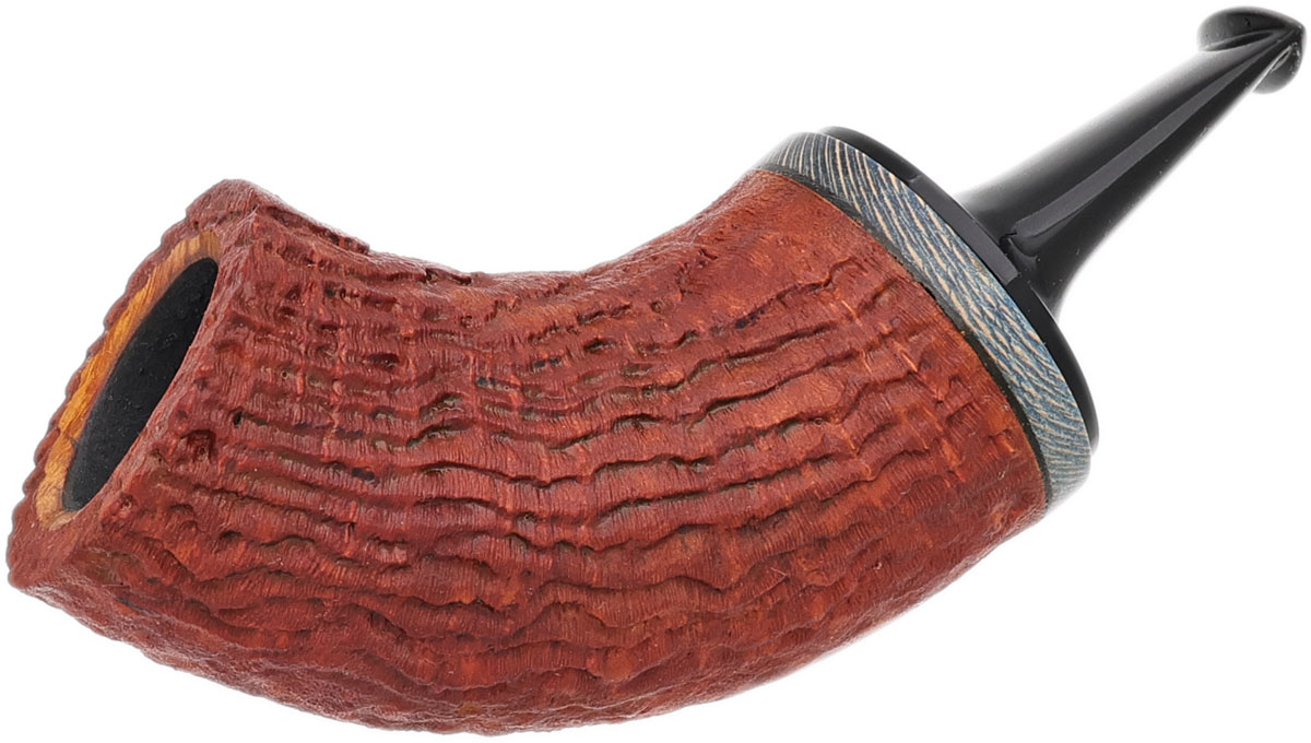 Dirk Heinemann Sandblasted Reverse Calabash Tuban with Spalted Platan