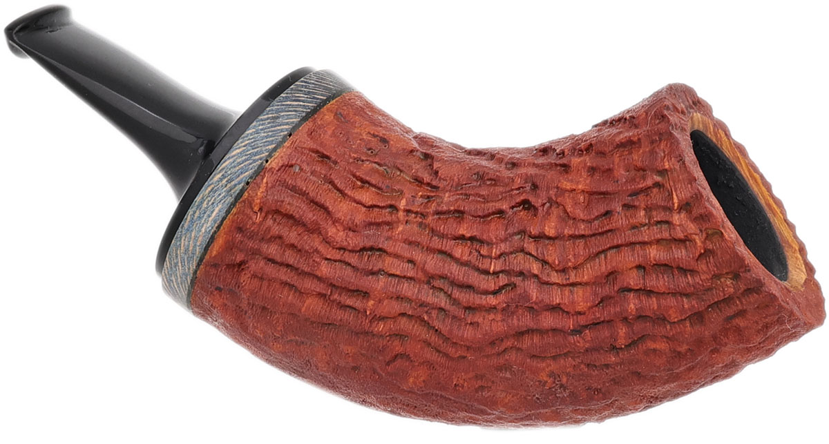 Dirk Heinemann Sandblasted Reverse Calabash Tuban with Spalted Platan