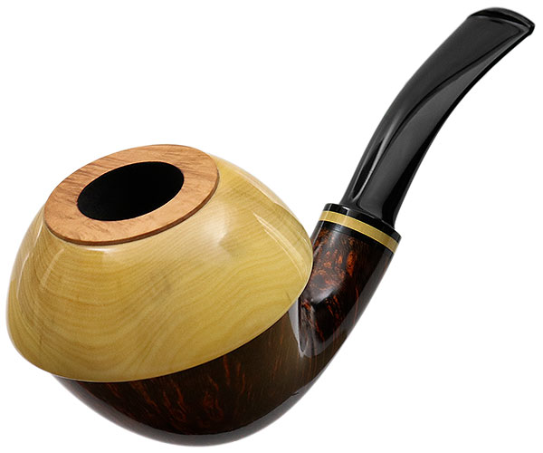 Ken Dederichs Smooth Calabash with Boxwood