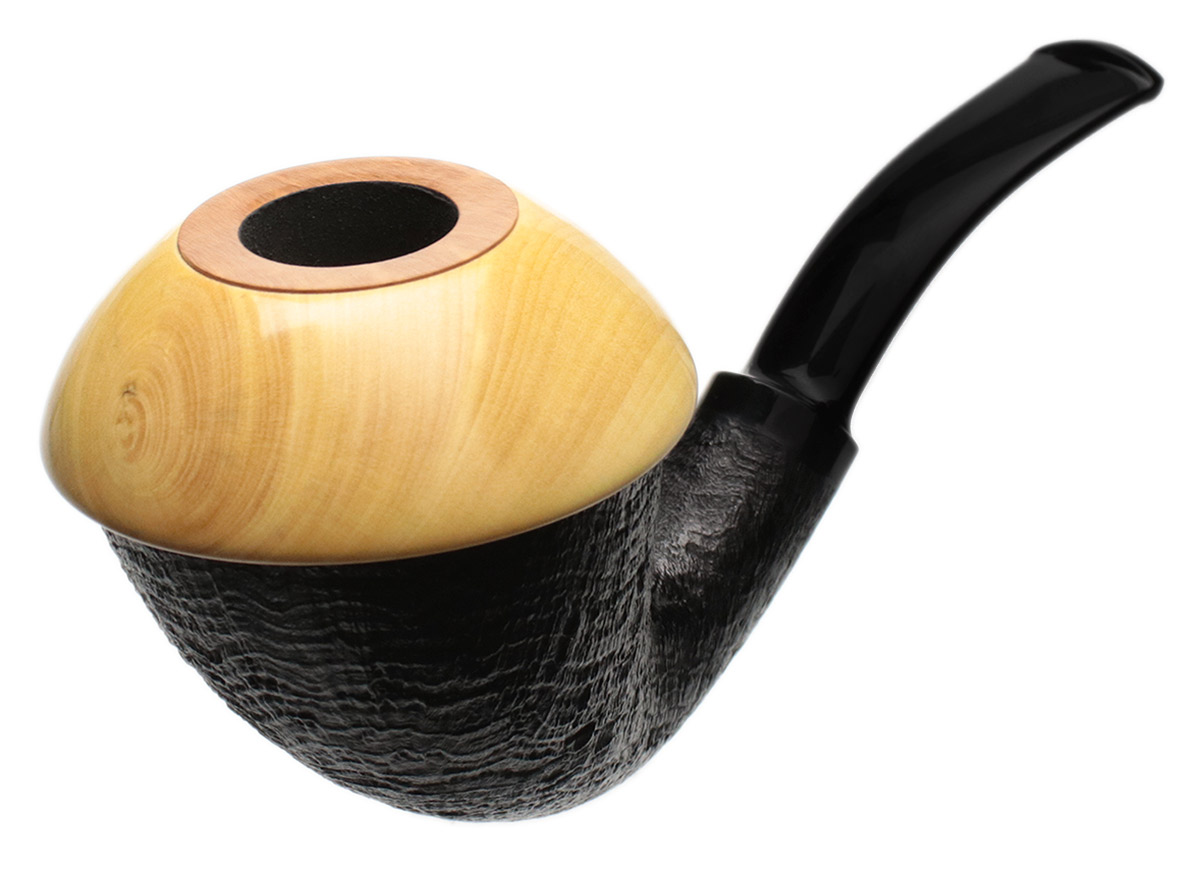 Ken Dederichs Sandblasted Calabash with Boxwood