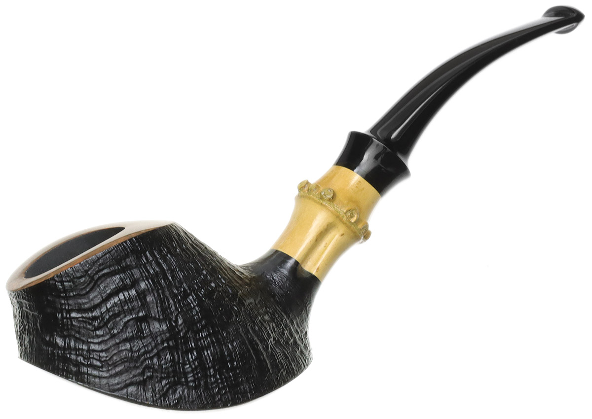 Ken Dederichs Partially Sandblasted Volcano with Bamboo