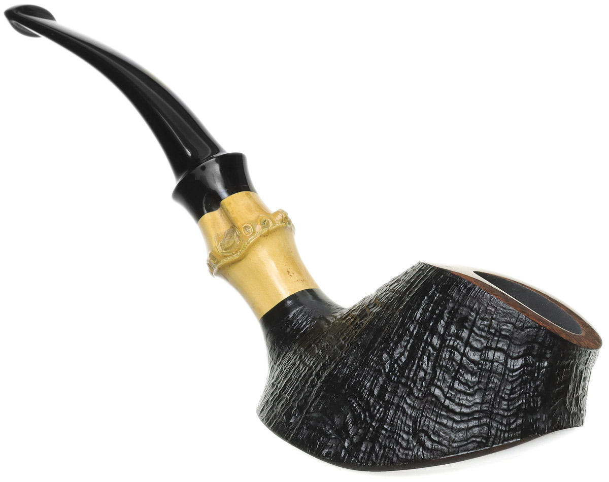 Ken Dederichs Partially Sandblasted Volcano with Bamboo