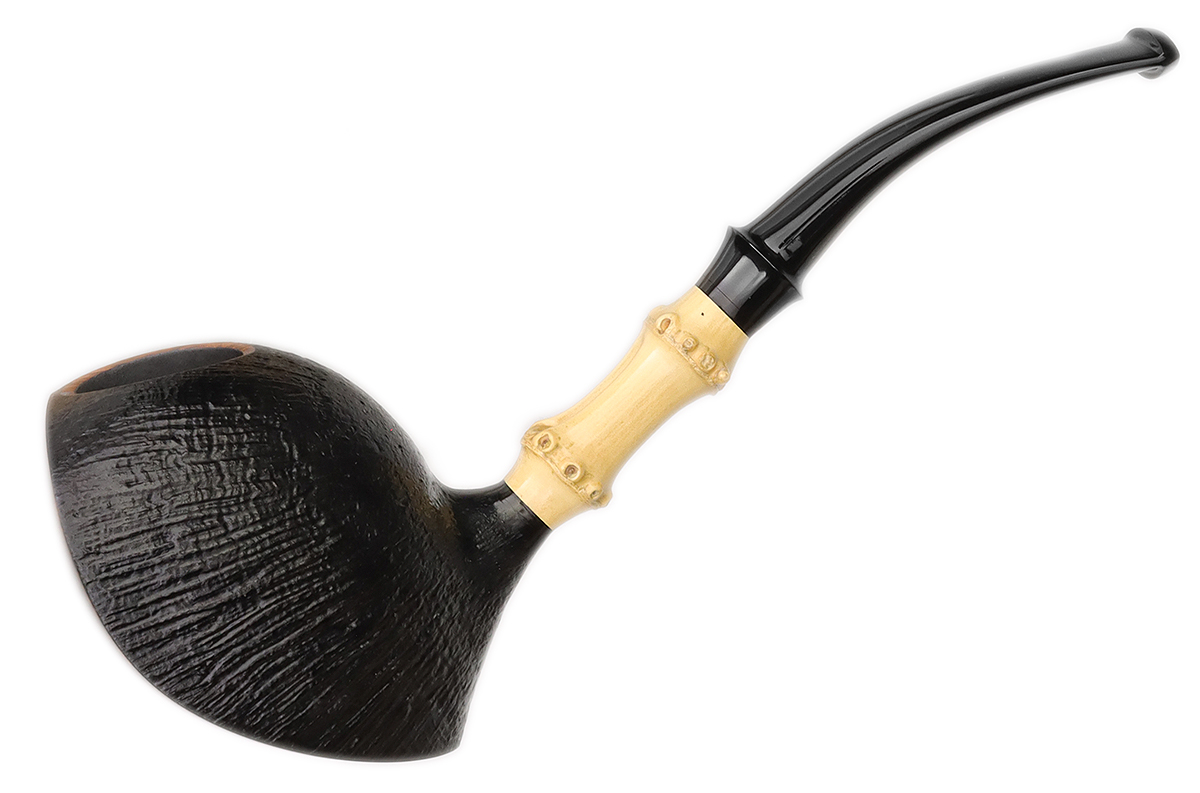 Ken Dederichs Partially Sandblasted Shield with Bamboo