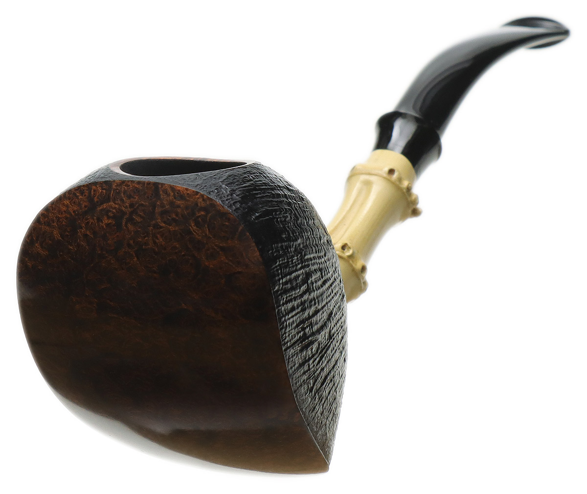 Ken Dederichs Partially Sandblasted Shield with Bamboo