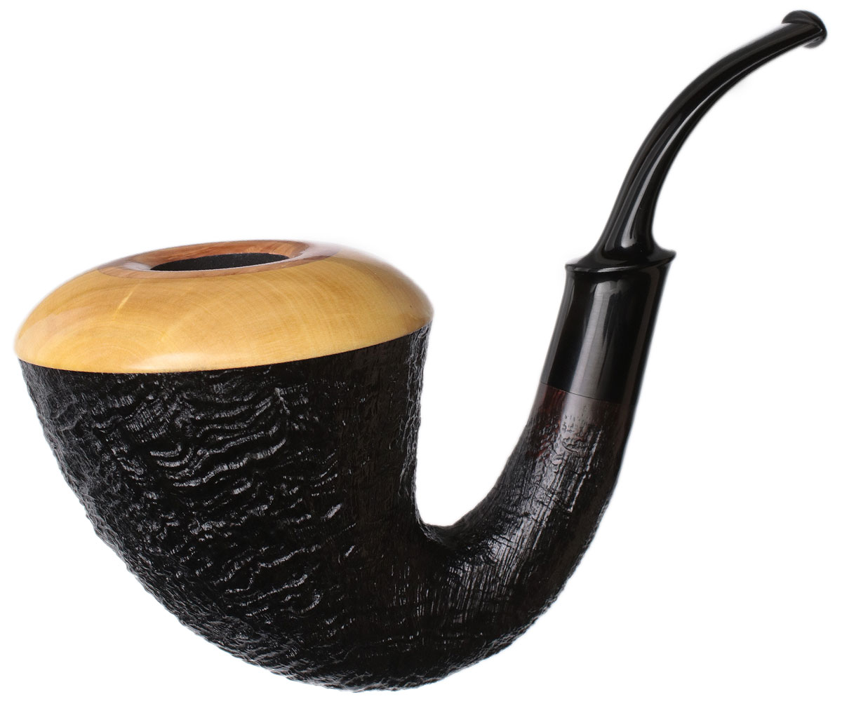 Wojtek Pastuch Sandblasted Calabash with Boxwood (1051)