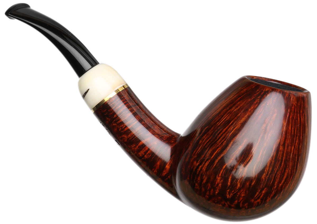 Wojtek Pastuch Smooth Bent Brandy with Warthog Tusk and Brass (1141)