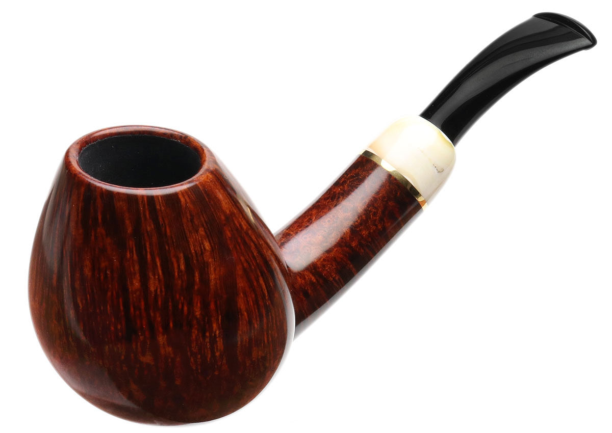 Wojtek Pastuch Smooth Bent Brandy with Warthog Tusk and Brass (1141)