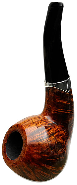 S. Bang Smooth Bent Apple with Silver (PH) (1836)