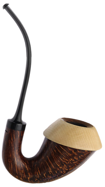 Sabina Santos Smooth Full Bent Calabash with Maple (G)
