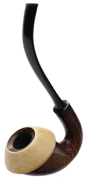 Sabina Santos Smooth Full Bent Calabash with Maple (G)
