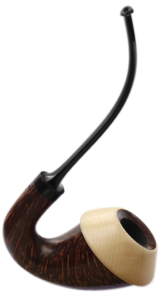 Sabina Santos Smooth Full Bent Calabash with Maple (G)