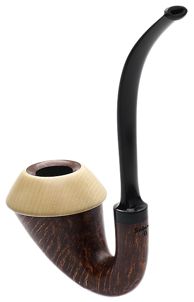 Sabina Santos Smooth Full Bent Calabash with Maple (G)