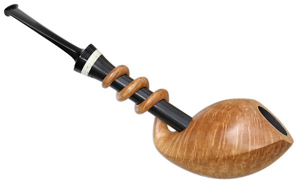 Sabina Santos Smooth Natural Tadpole with Ebony and Antique Whale Tooth (G)