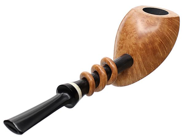 Sabina Santos Smooth Natural Tadpole with Ebony and Antique Whale Tooth (G)