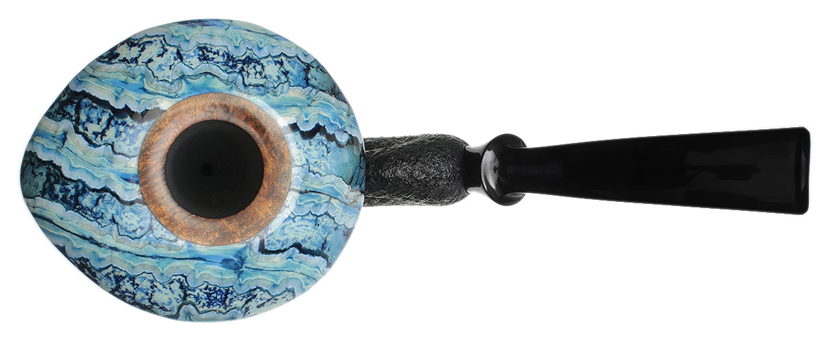 Sabina Santos Sandblasted Nautilus Calabash with Mammoth Molar (G)