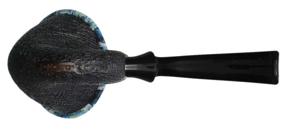 Sabina Santos Sandblasted Nautilus Calabash with Mammoth Molar (G)
