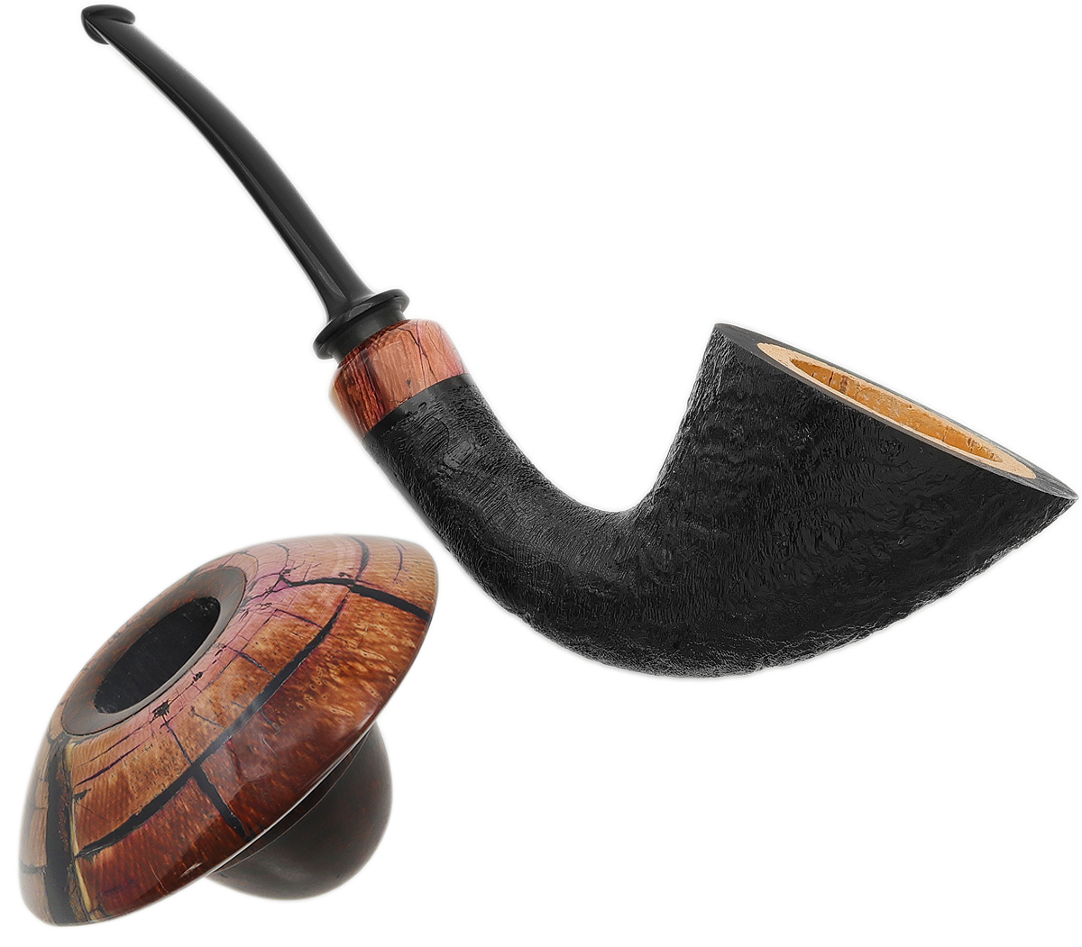 Sabina Santos Sandblasted Calabash with Mammoth (G)