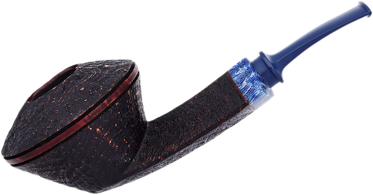 Sabina Santos Sandblasted Bent Bulldog with Stabilized Fossilized Coral