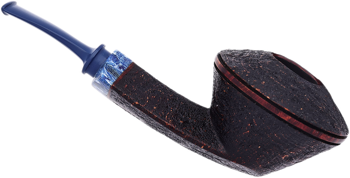 Sabina Santos Sandblasted Bent Bulldog with Stabilized Fossilized Coral