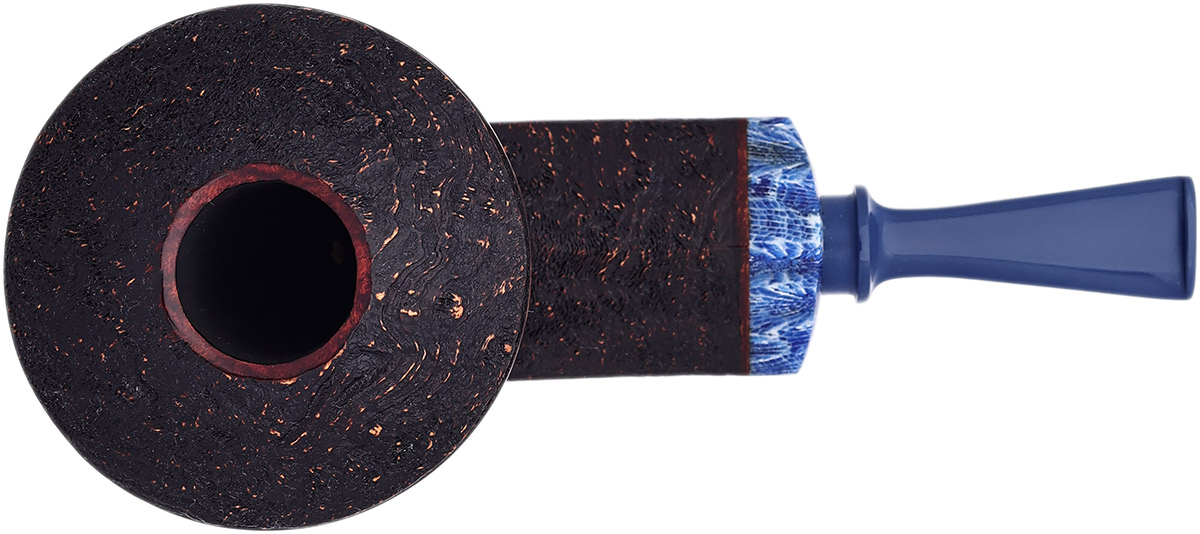 Sabina Santos Sandblasted Bent Bulldog with Stabilized Fossilized Coral