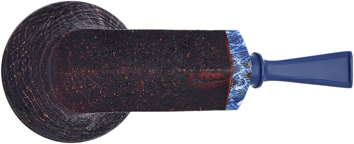 Sabina Santos Sandblasted Bent Bulldog with Stabilized Fossilized Coral