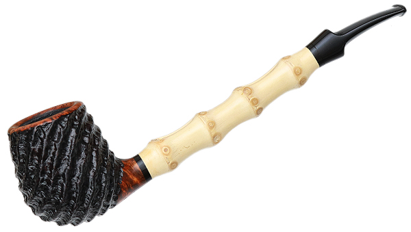 Mike Sebastian Bay Rusticated Bent Billiard with Bamboo