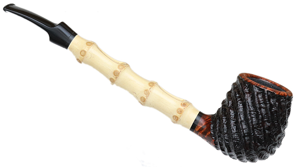 Mike Sebastian Bay Rusticated Bent Billiard with Bamboo