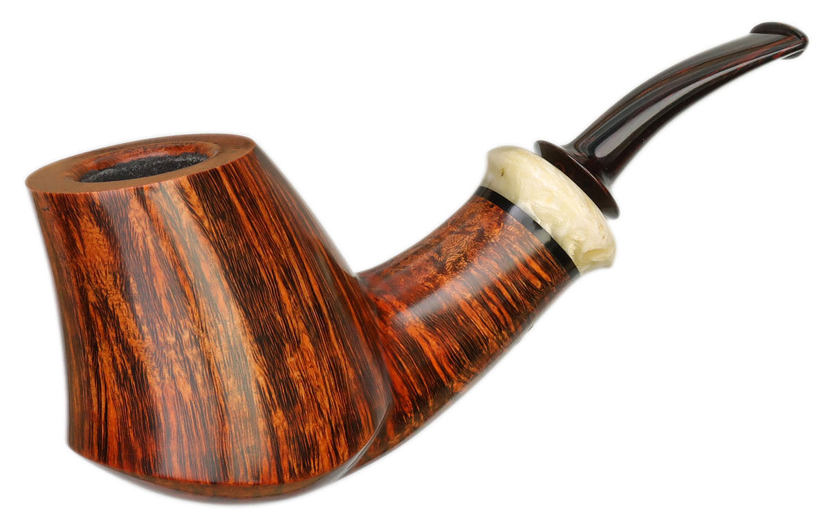 Mike Sebastian Bay Smooth Volcano with Musk Ox Horn (A)