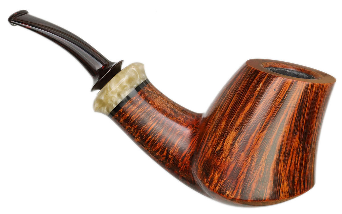 Mike Sebastian Bay Smooth Volcano with Musk Ox Horn (A)