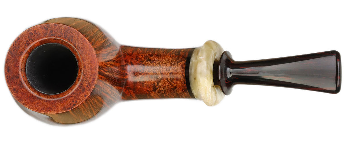 Mike Sebastian Bay Smooth Volcano with Musk Ox Horn (A)