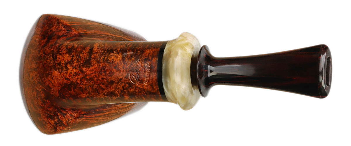 Mike Sebastian Bay Smooth Volcano with Musk Ox Horn (A)