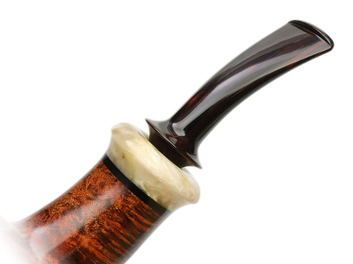 Mike Sebastian Bay Smooth Volcano with Musk Ox Horn (A)