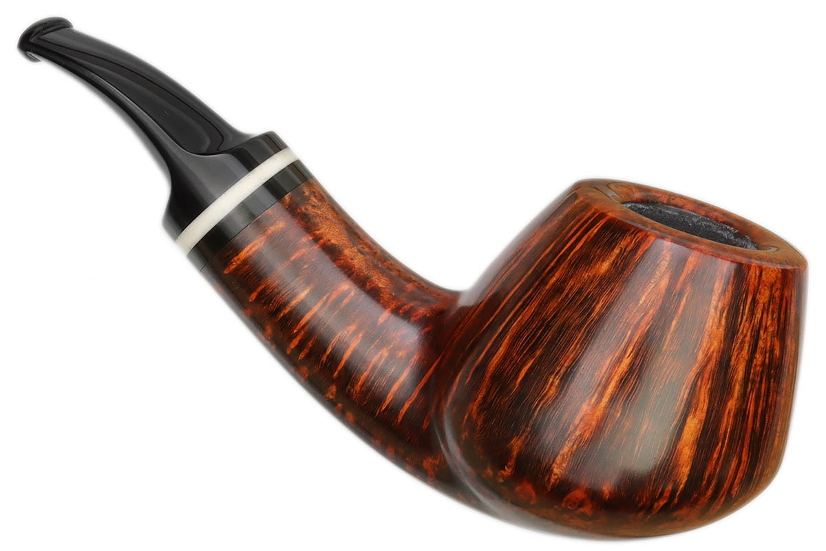 Mike Sebastian Bay Smooth Bent Brandy with Camel (A)