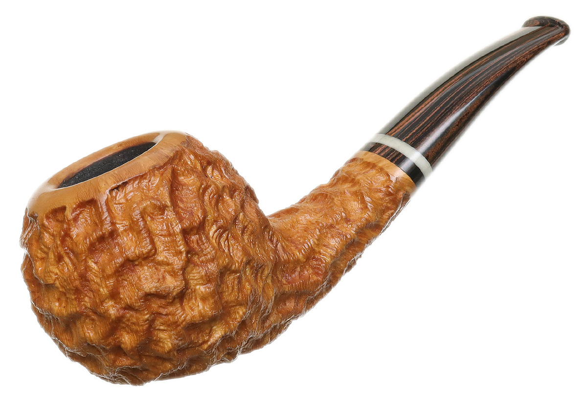 Mike Sebastian Bay Rusticated Bent Apple Sitter with Camel Bone