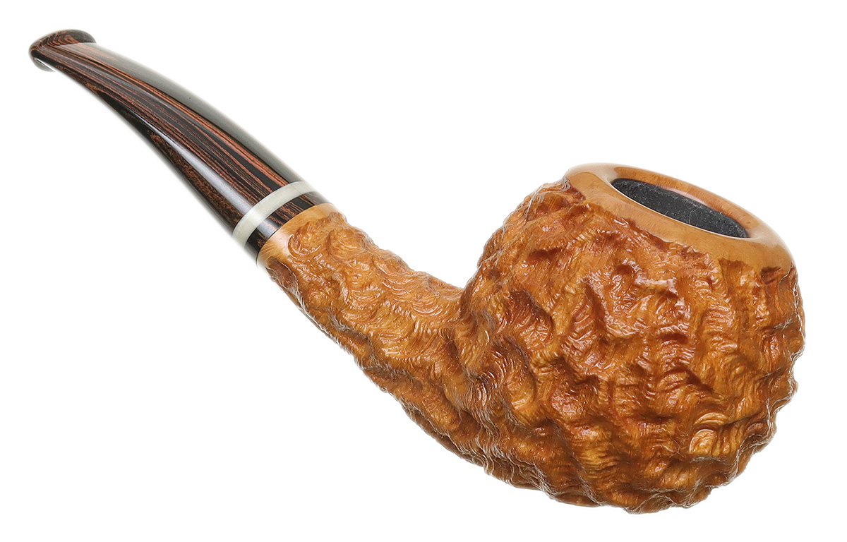 Mike Sebastian Bay Rusticated Bent Apple Sitter with Camel Bone