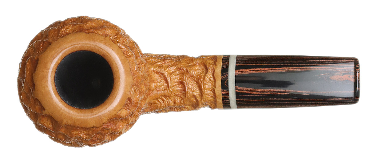 Mike Sebastian Bay Rusticated Bent Apple Sitter with Camel Bone