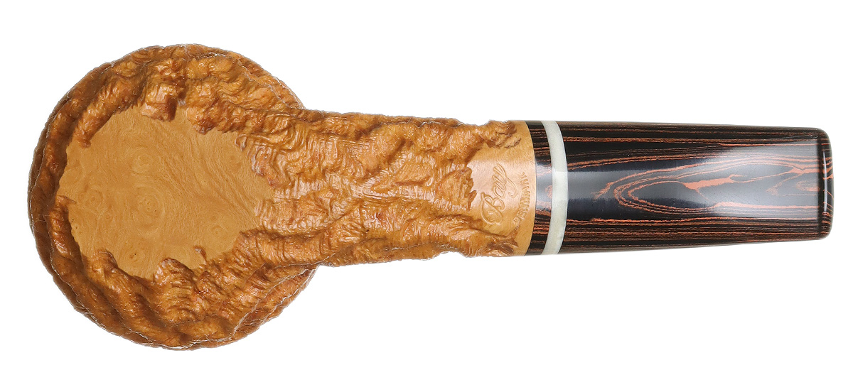 Mike Sebastian Bay Rusticated Bent Apple Sitter with Camel Bone