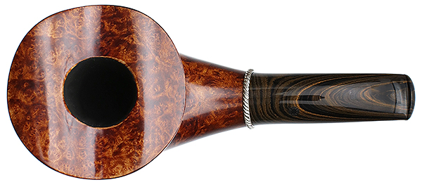 Larry Roush Smooth Bent Dublin with Rope Finish Silver (U) (2454)
