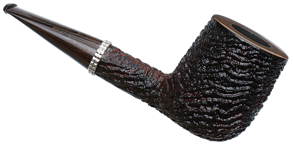 Larry Roush Sandblasted Billiard with Hammer Finish Silver (S5) (2452)
