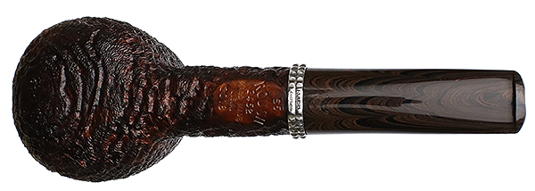 Larry Roush Sandblasted Billiard with Hammer Finish Silver (S5) (2452)