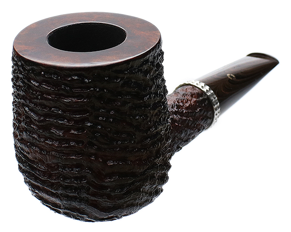 Larry Roush Sandblasted Billiard with Hammer Finish Silver (S5) (2452)